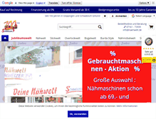 Tablet Screenshot of naehwelt.de